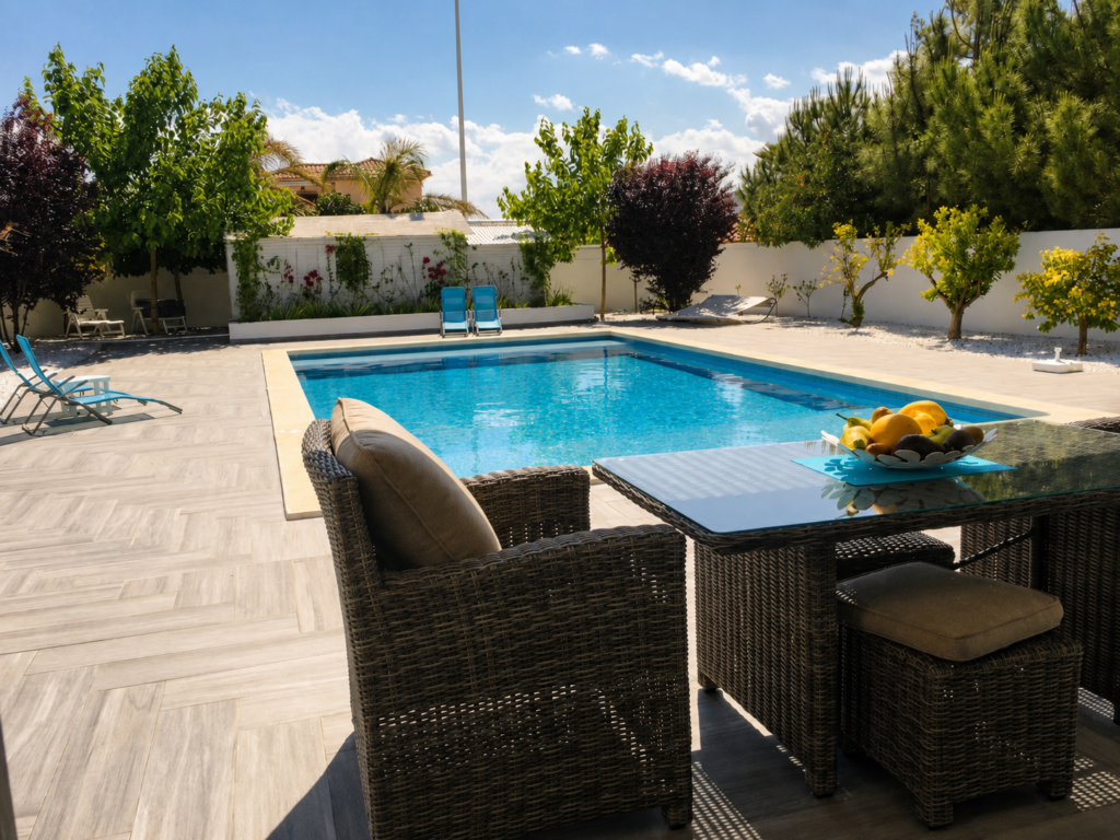 Espace enfant de faible profondeur de la Villa Nieves à Hondón de las Nieves, dans la province d’Alicante